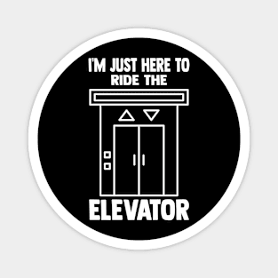 Funny Elevator Art For Men Women Kids Elevator Inspector Magnet